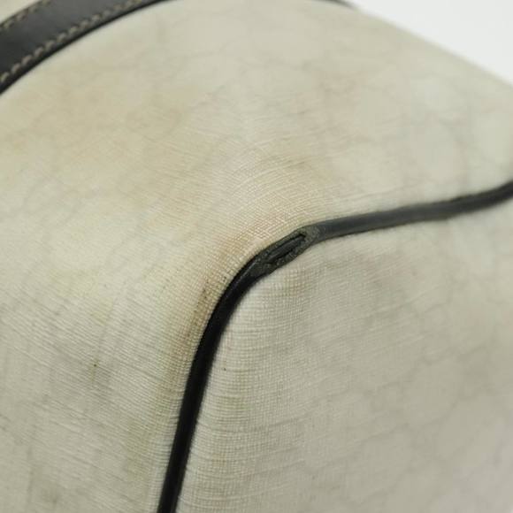 GUCCI GG Supreme Boston Bag PVC Leather White Black Gold 193603 Auth 96410 - Picture 16 of 16